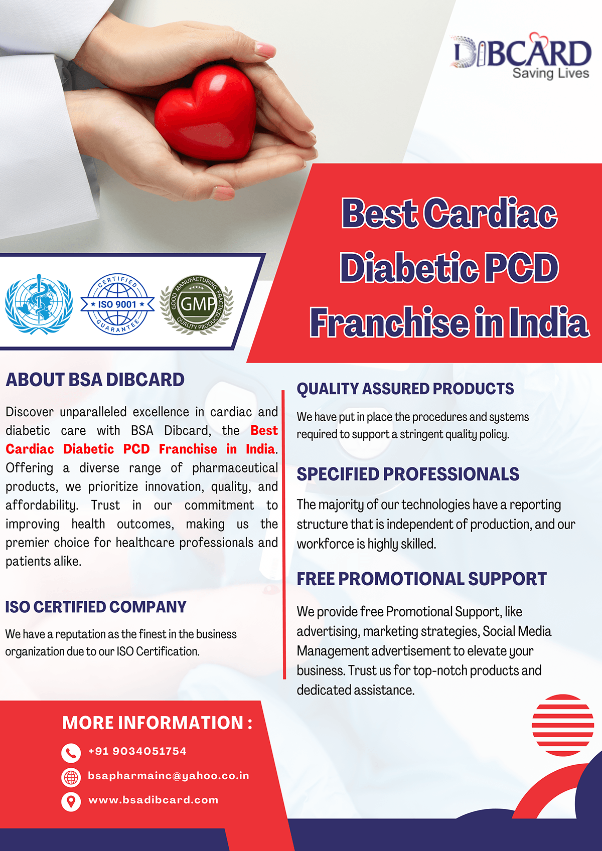Best Cardiac Diabetic PCD Franchise in India