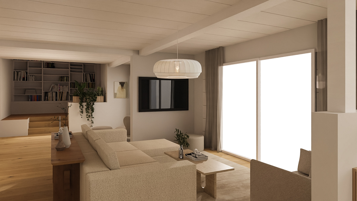 indoor interior design  architecture Render 3D modern visualization