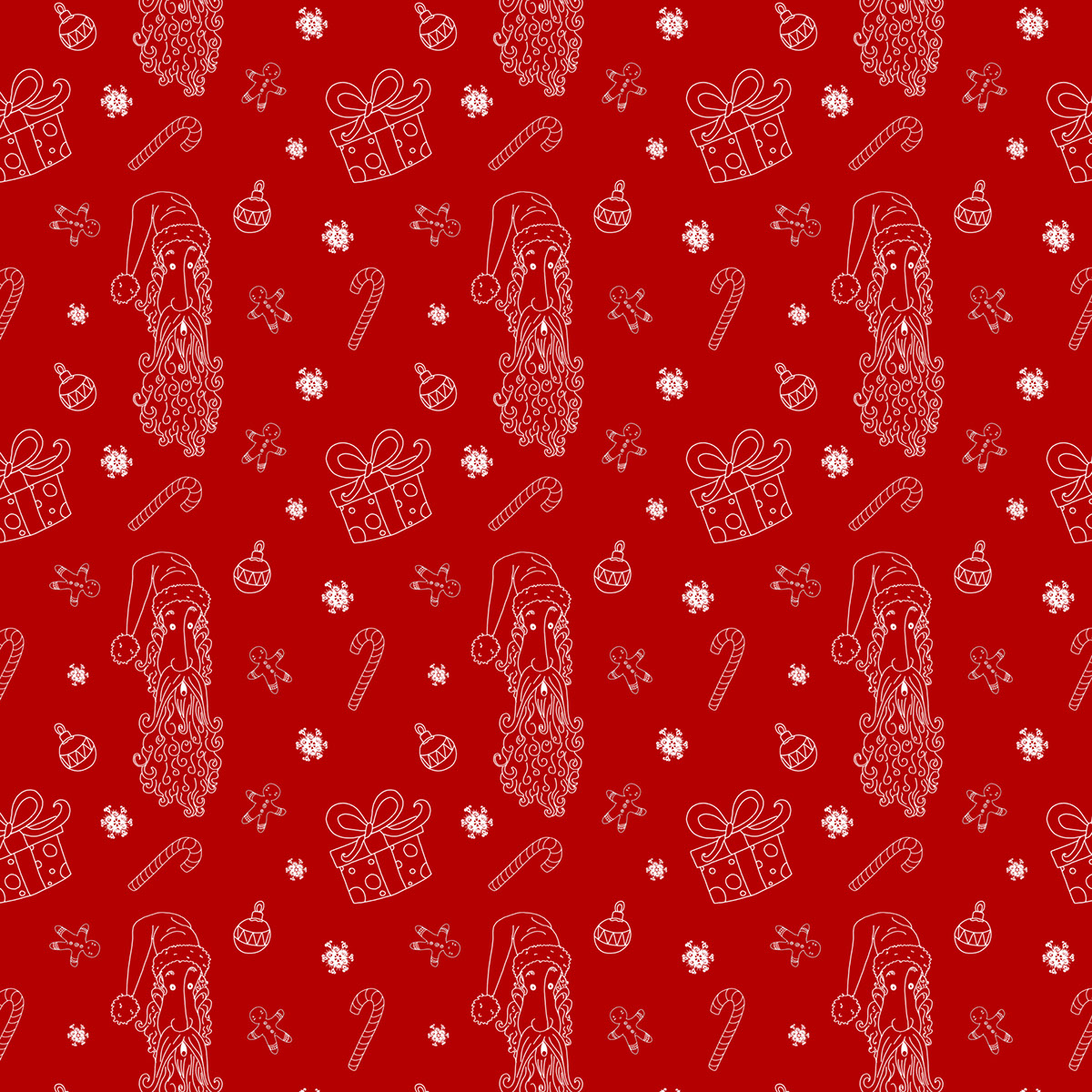 Santa Claus elf pattern