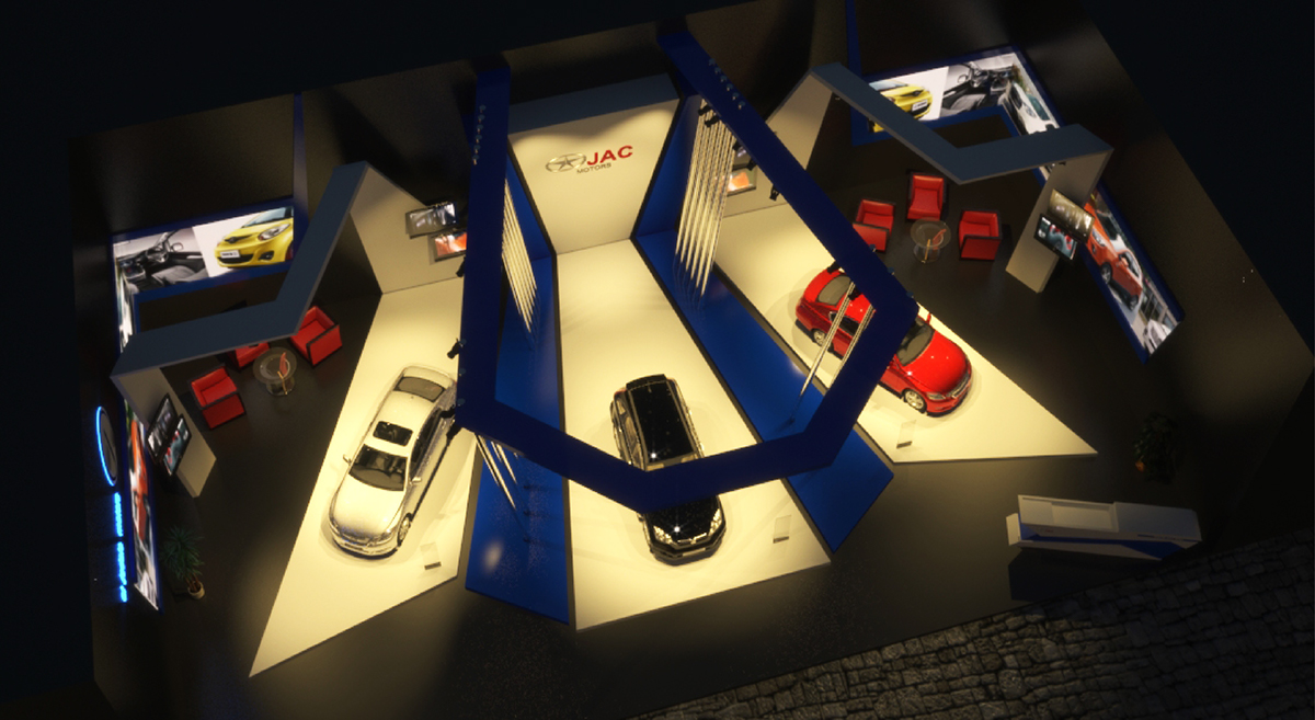 3D design visualization creative expo Cars