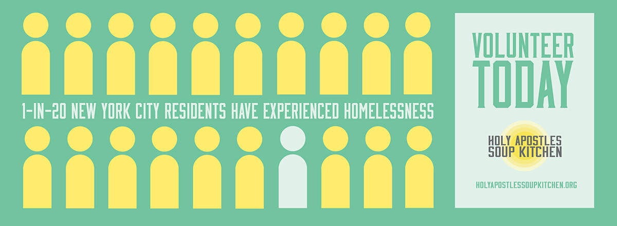 nonprofit ad campaign Website Design color scheme subway ad homeless volunteer advocate donate