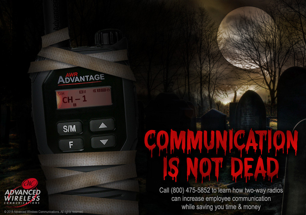 Halloween Two-Way Radios social media communication dead not dead