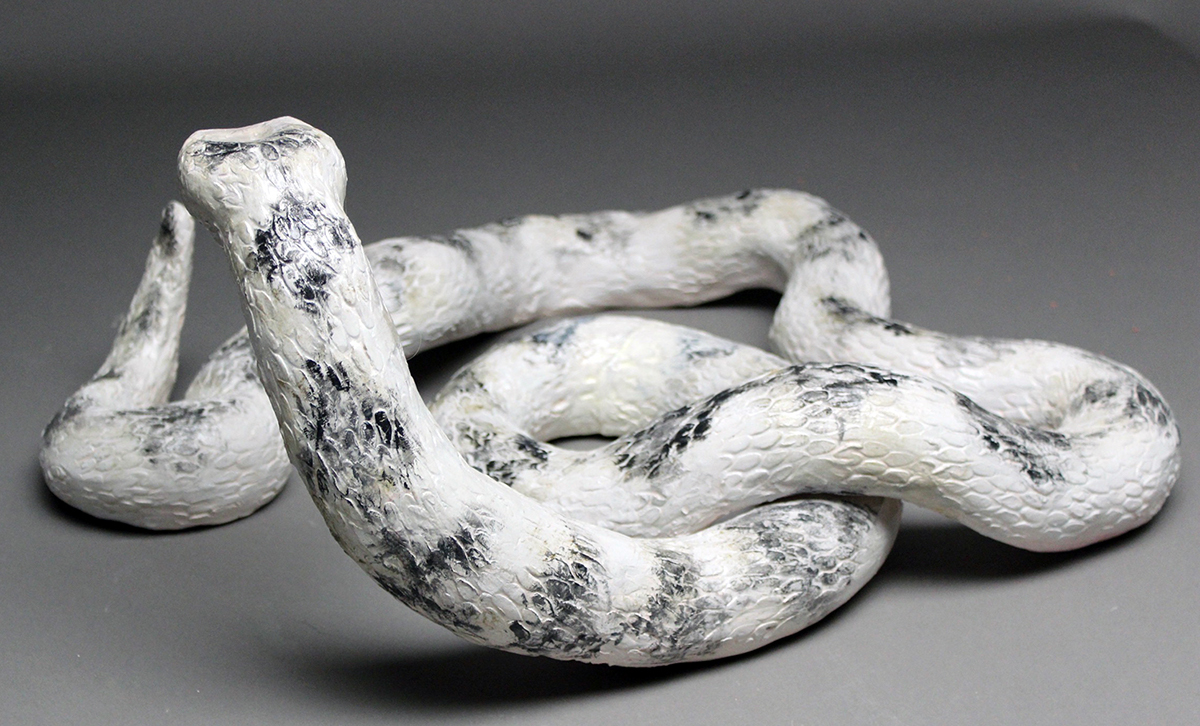 ceramic sculpture snakes serpents series