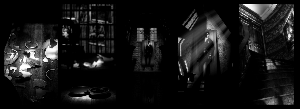 Dorian Gray Oscar Wilde cgarts uca CGI 3d animation digital set environment black and white Adaptation