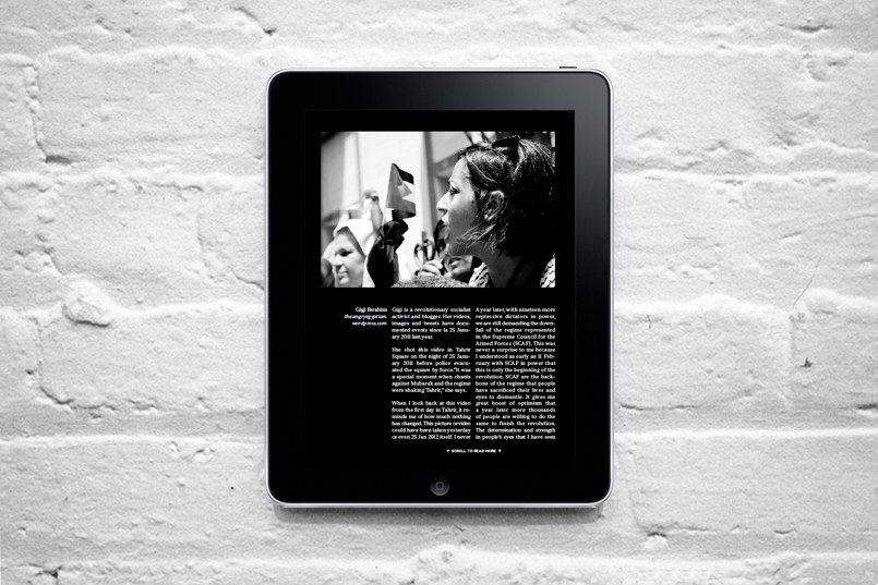 Digital Magazine iPad Magazine magazine digital app app digital publishing suite InDesign conde nast wyatt mitchell scott dadich the square arab spring youth political magazine Social Issues revolution iPad