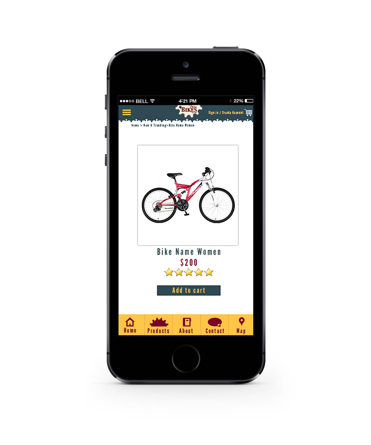 Mobile app iphone app design art bikes Bicycle community inspiration Website brand
