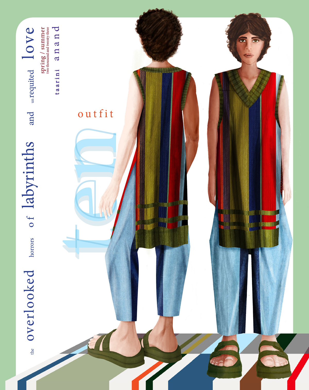 Fashion  fashion design knitwear outfit design print design 