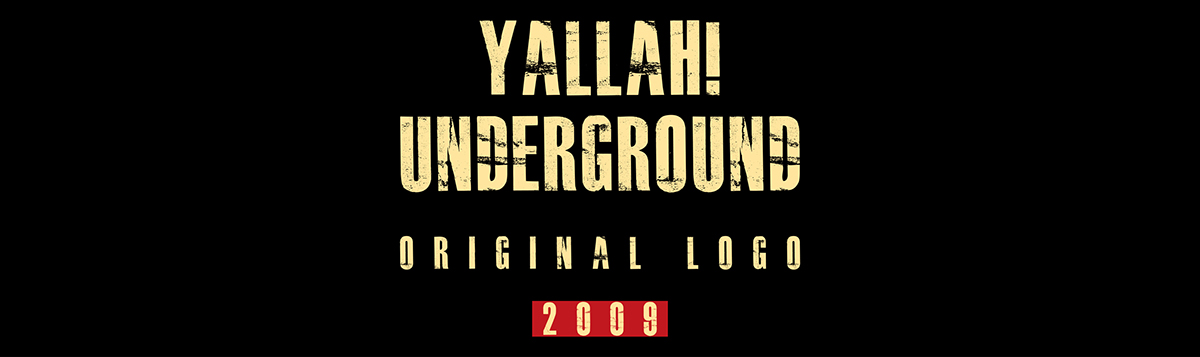 Yallah! Underground arab spring stencil Propaganda arabic calligraphy revolution Zeid Hamdan arab artists arab graphic design underground films poster Documentary  award International Film Festivals