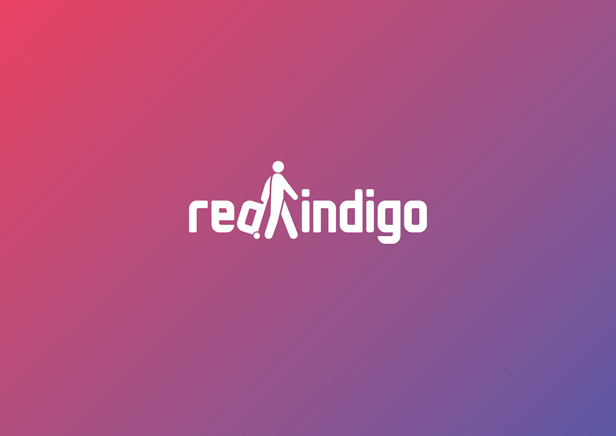 red Indigo logo human walking luggage Tyrone USANA Oman bulgaria