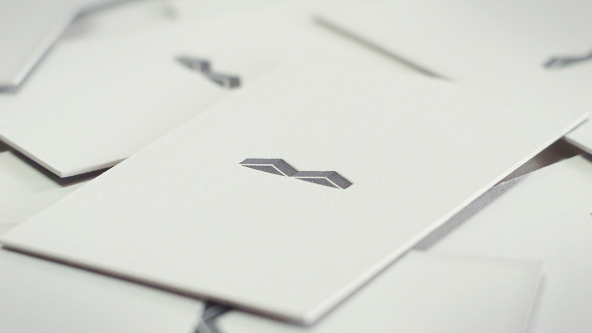 business card letterpress Logo Design bunker