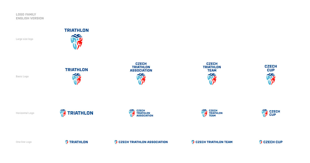 branding  Czech logo logo animation logo redesing Lumir Kajnar Sport association sport logo Triathlon