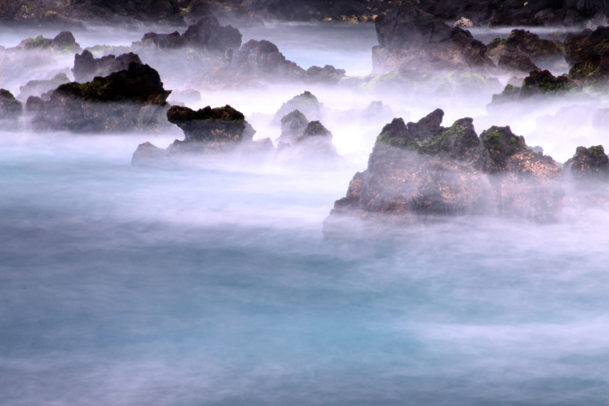 water sea  Silky rocks spash dreamy long exposure Freeze Motion