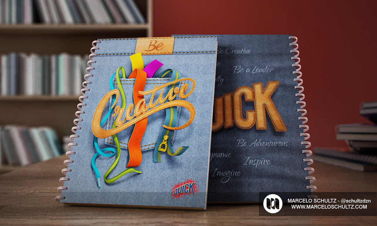 cover books notebook notebooks design photoshop jeans texture 3D mockups Mockup brand book