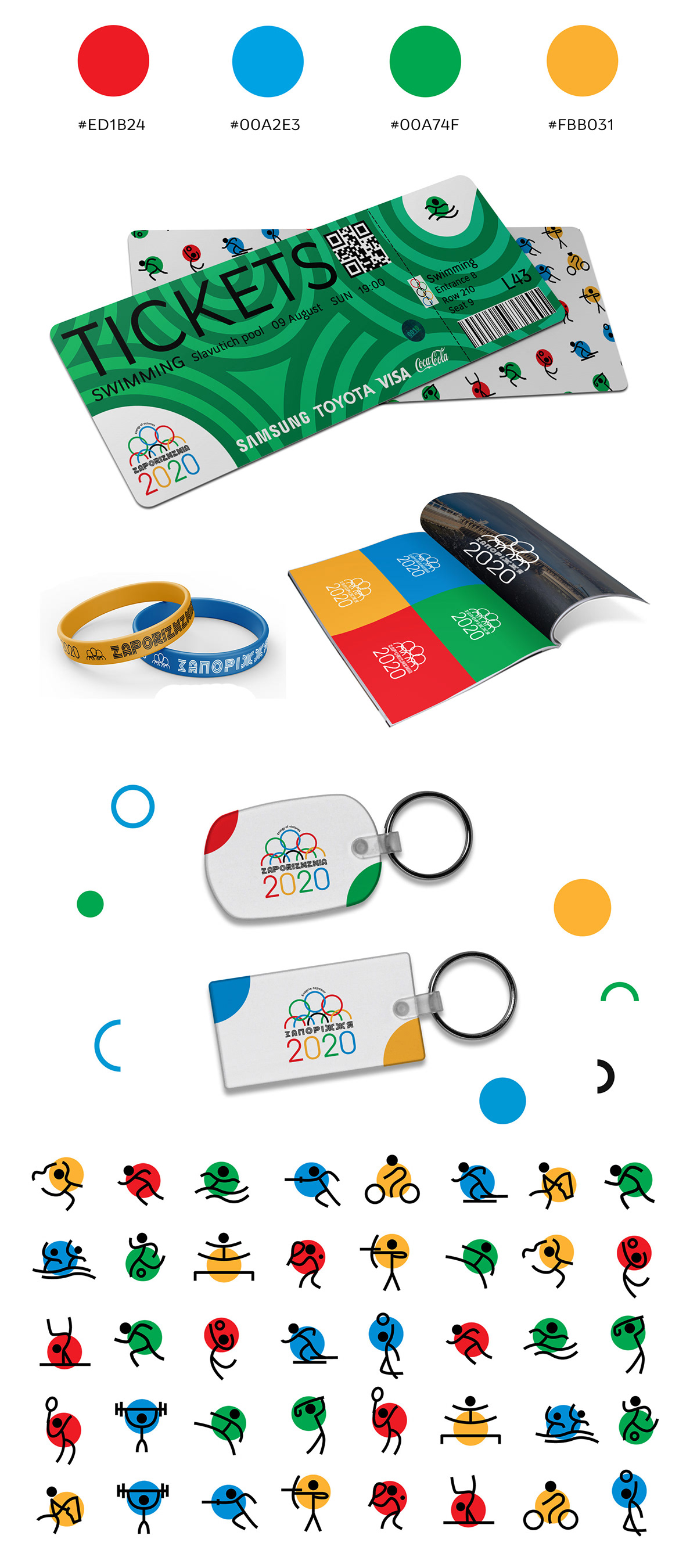 branding  city concept graphic design  identity logo Olympics sports ukraine Zaporizhzhia
