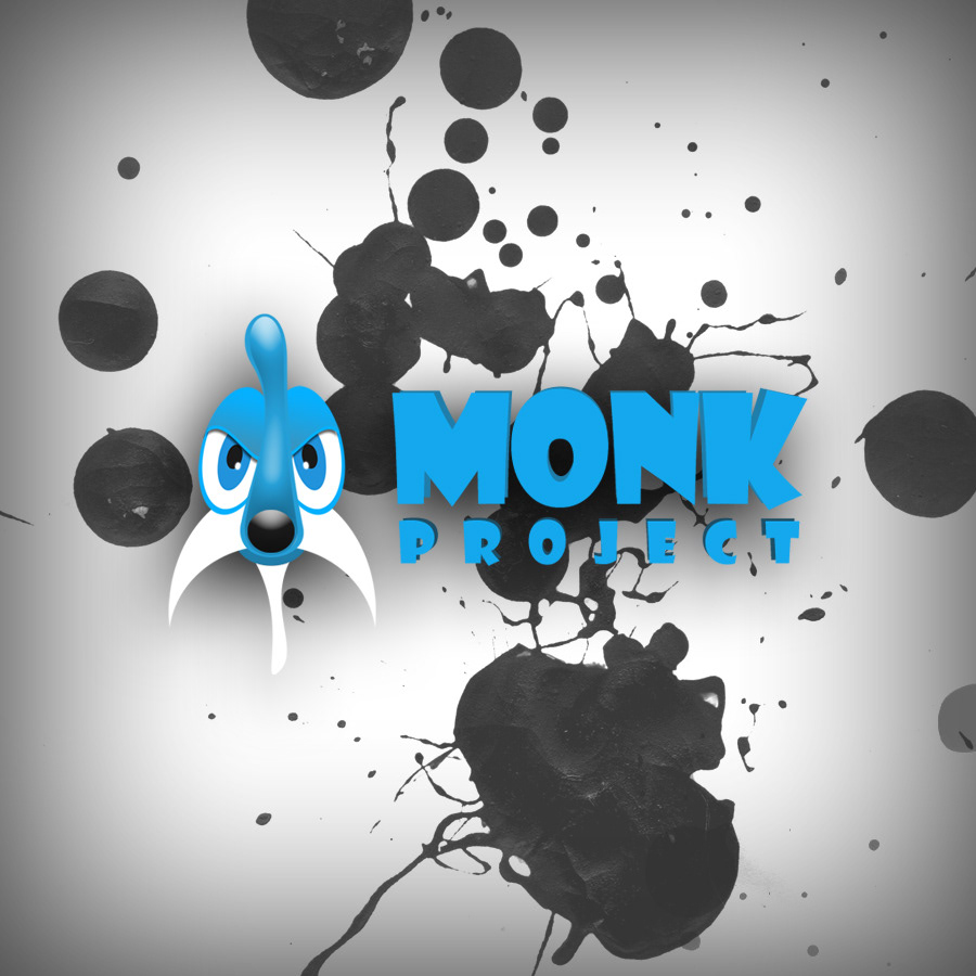 logo design cartoon monk Project creativelogo color binterakti