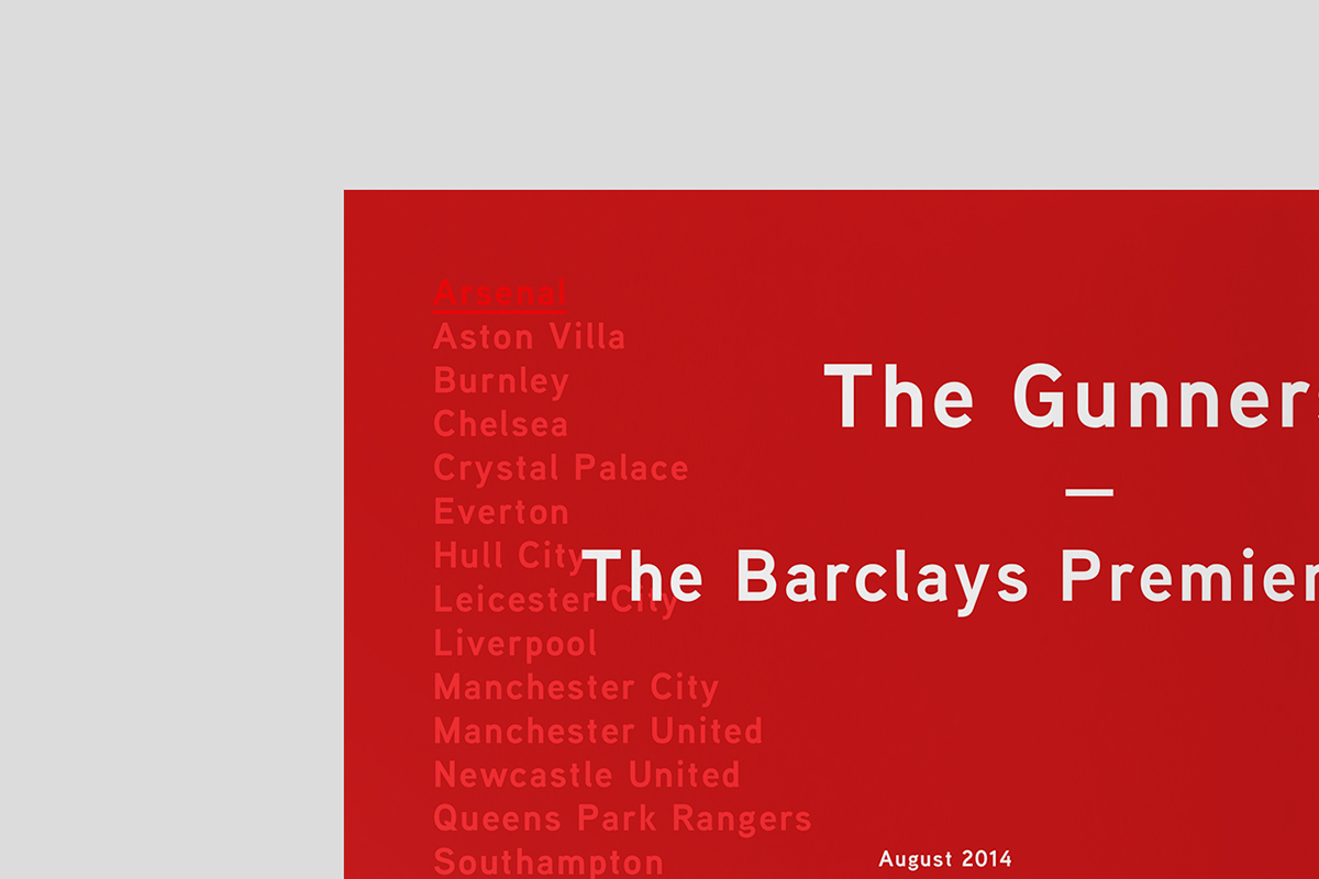 Free Printables: Arsenal's Premier League Fixtures inc Bruised