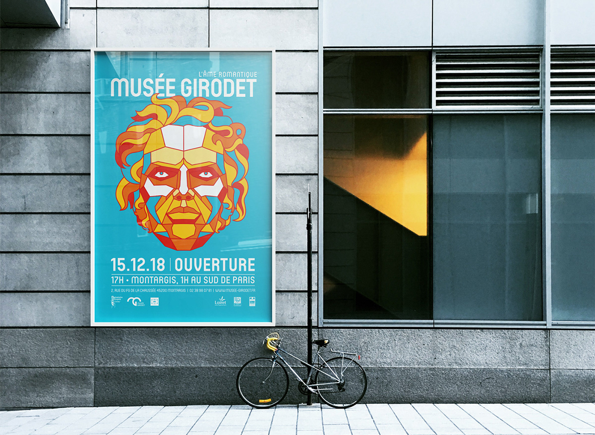 poster affiche colorfull ILLUSTRATION  museum musée teasing SNZDesign Peintre identity