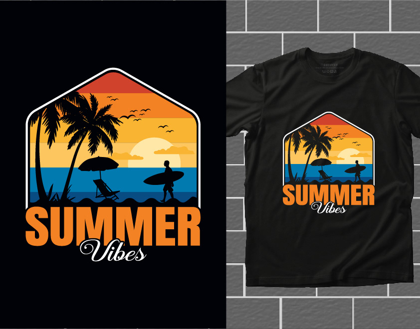 Summer T-shirt design summer beach t-shirt design Summer T-Shirt T-Shirt Design tshirt t-shirt typography   Typography T-shirt retro design