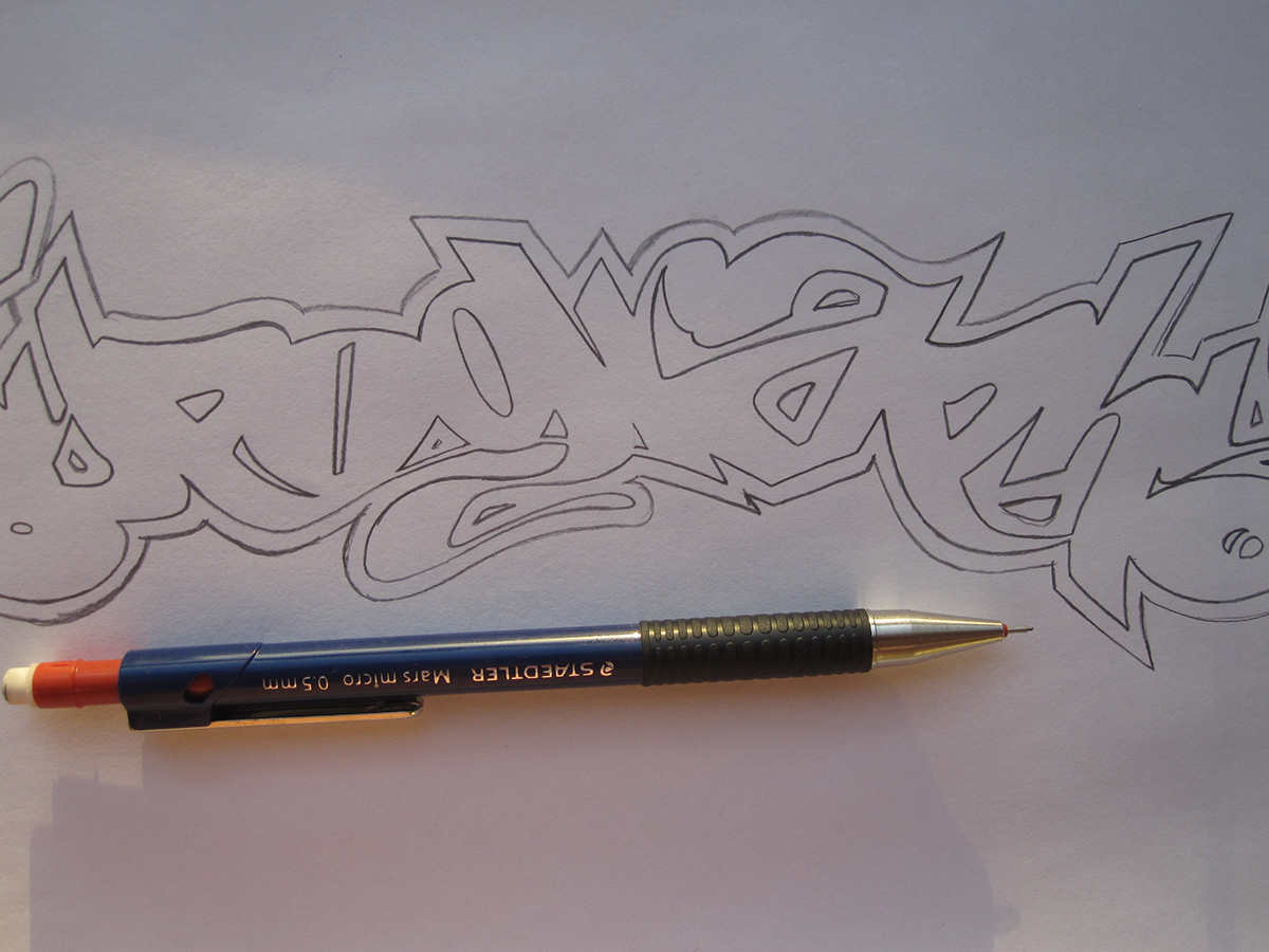 typism typism book typism submission graffiti style HAND LETTERING lettering process sketch typo addict
