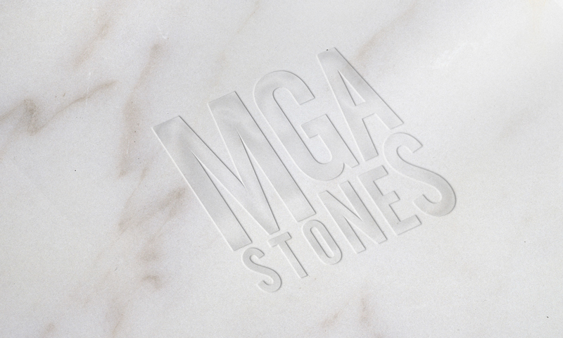 brand marca identity design logo bold stone Marble
