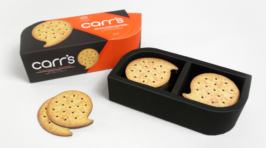 carr's rebranding Cracker package