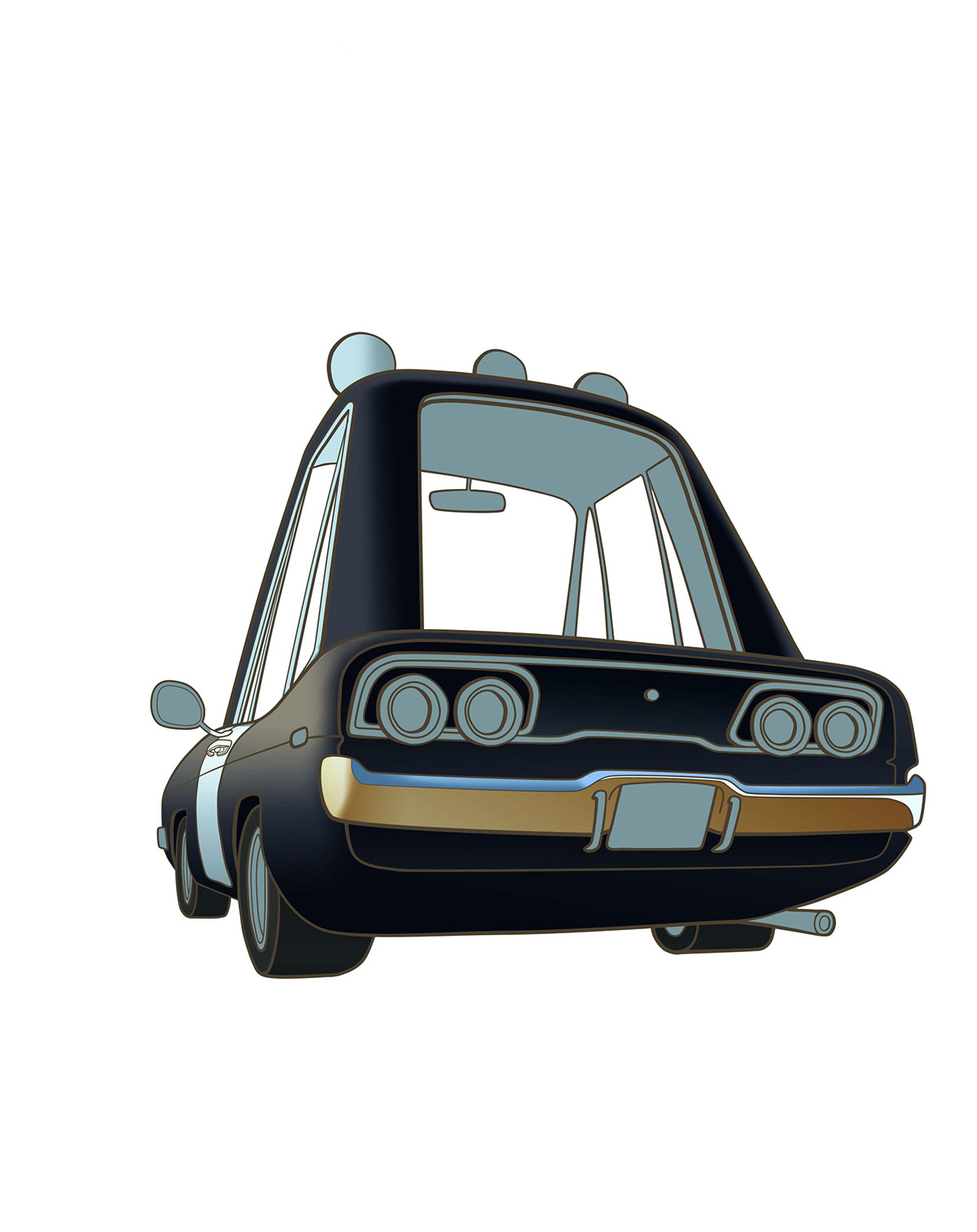 kvantik speed illustrations color art digital Character photoshop road police car sai painttool sai