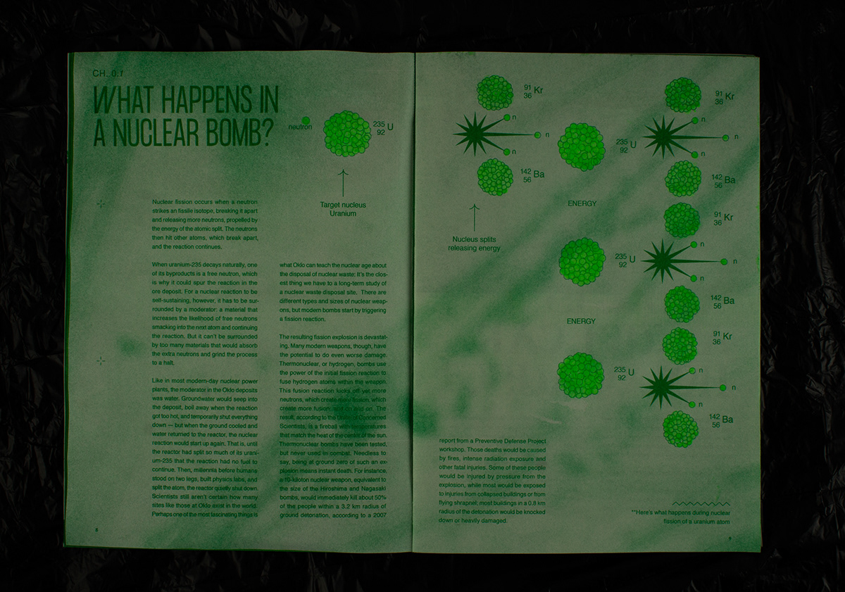 fluorescent print neon editorial design experimental modern visualization risograph scan