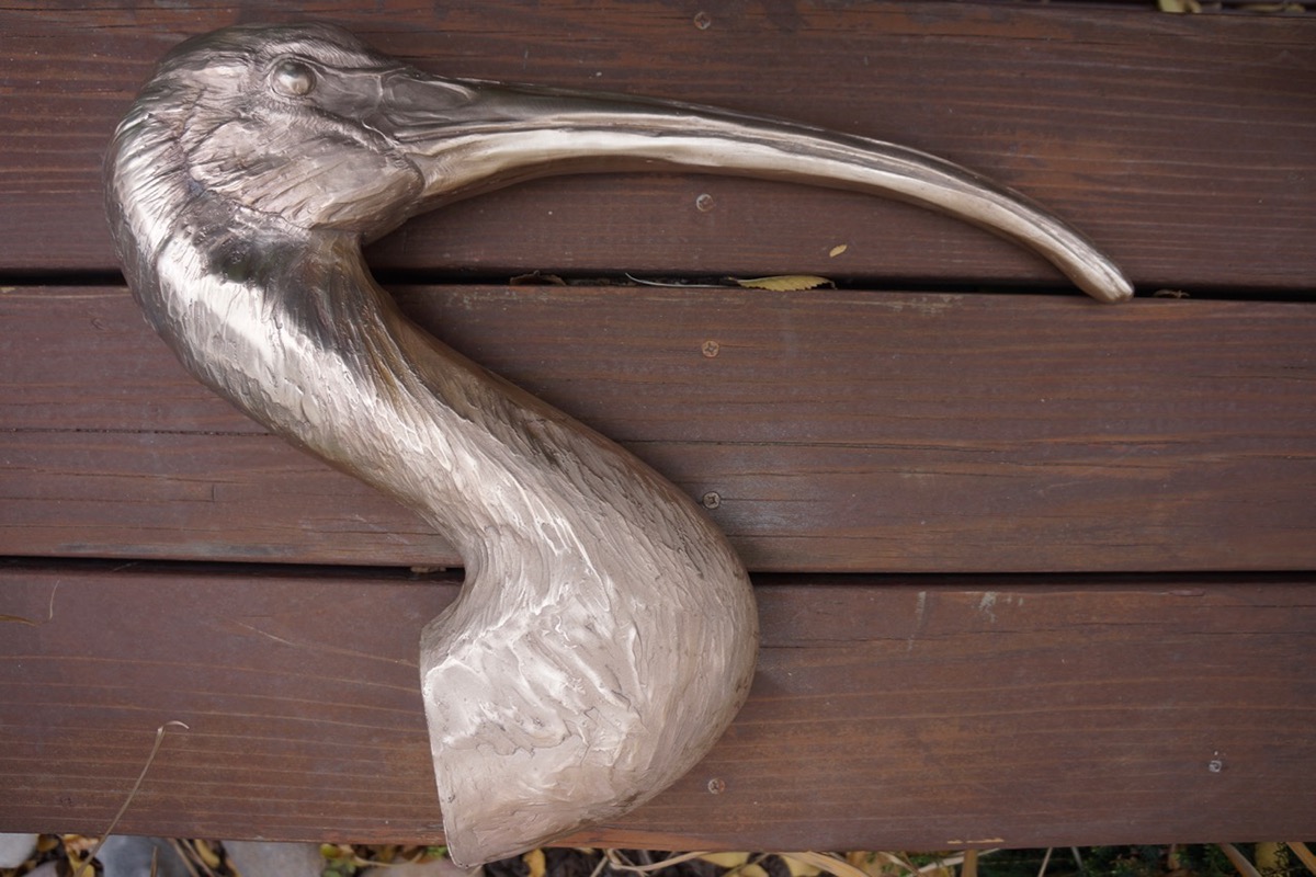 Ibis thoth conservation FloodGate wetlands public art bronze Estuary FlyWay Extinction