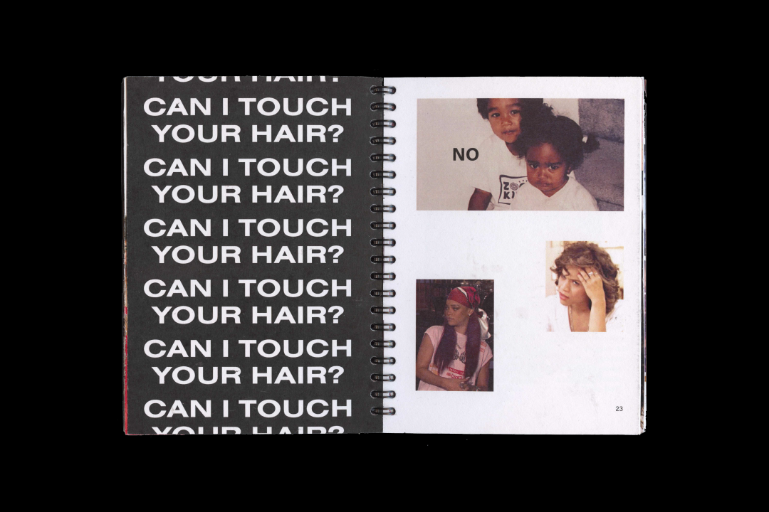 print design  graphic design  collage book design typography   curly hair natural hair Black Community publication