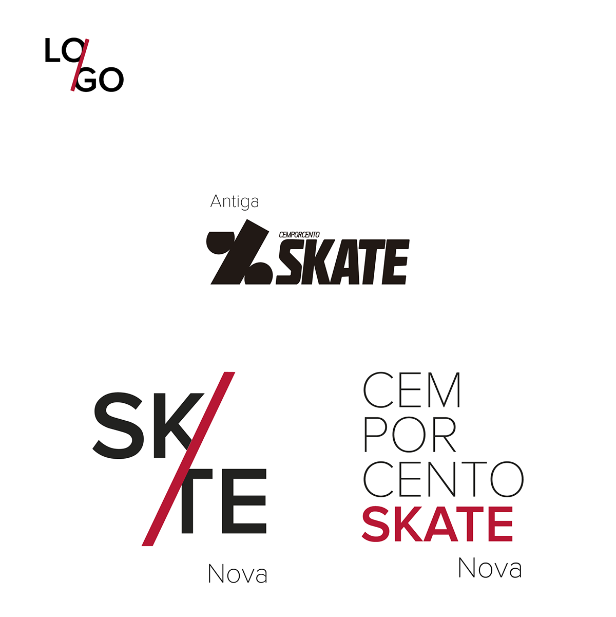 skate magazine cemporcento branding  identidade visual design thinking clean Esporte marca logo