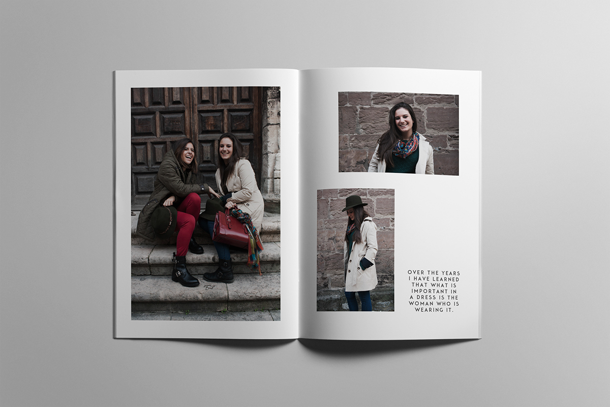 diseño gráfico magazine Catalogue photo clothes