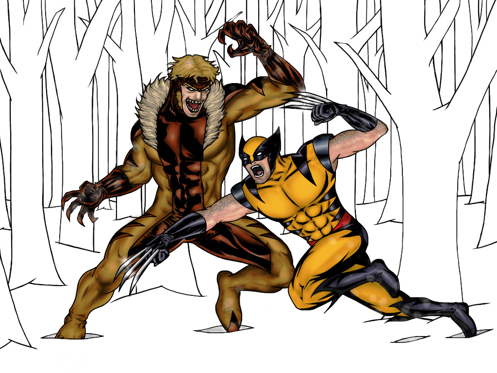 comics comic books x-men wolverine sabretooth