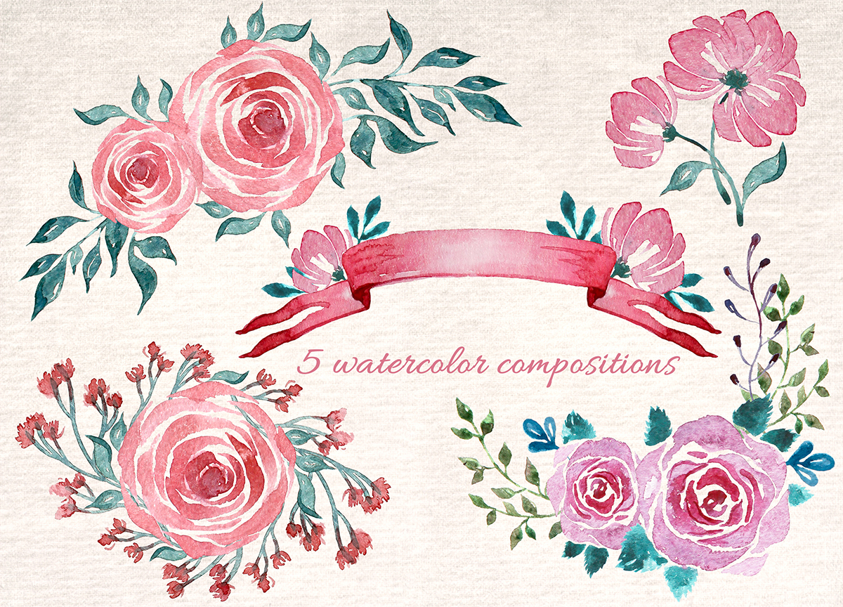 sophie rose watercilor wedding invitations cards greeting cards identity packaging design watercolor flowers birdieart
