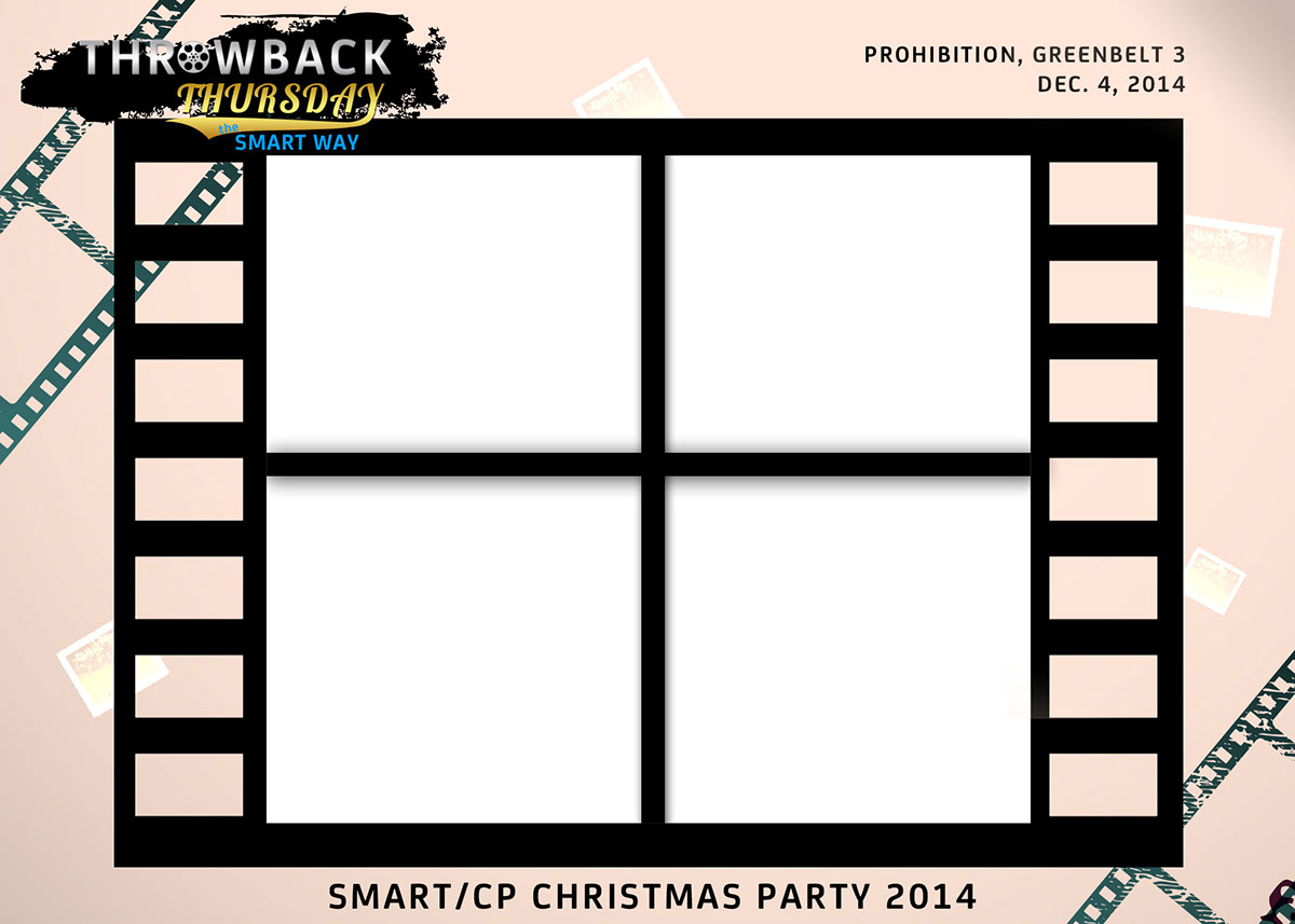 Smart party Christmas bar Throwback banner logo invites