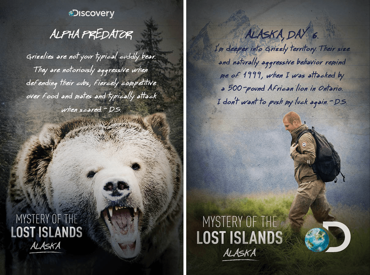 Adobe Portfolio tv broadcast Discovery Channel discovery International DNI Lost Islands