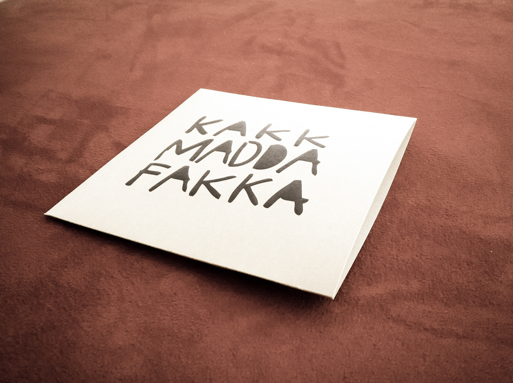 envelope paper kakkmaddafakka university project prototype cd stamping