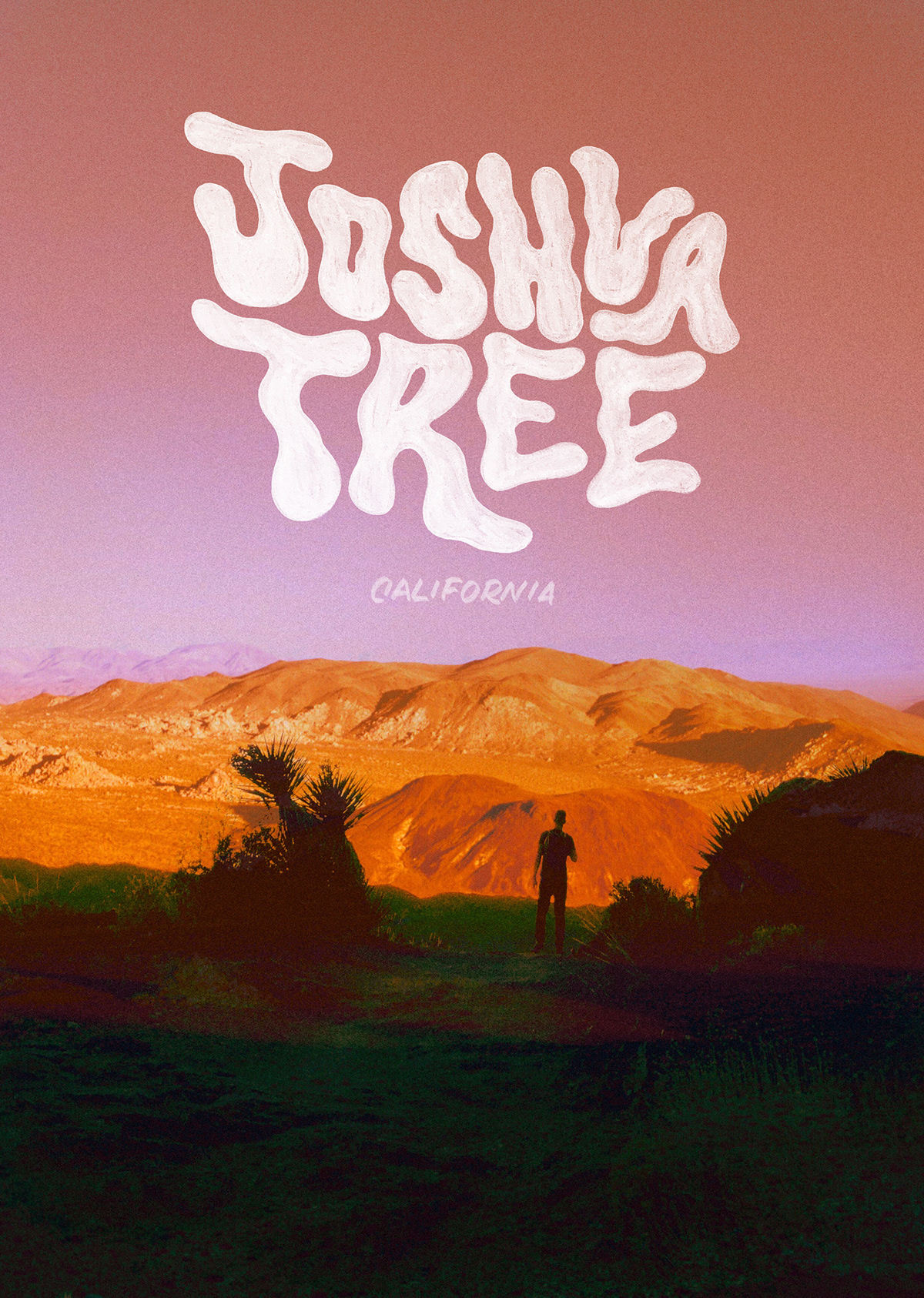 California desert funky joshua tree joshua tree national par mojave Mojave desert national parks pink psychedelic