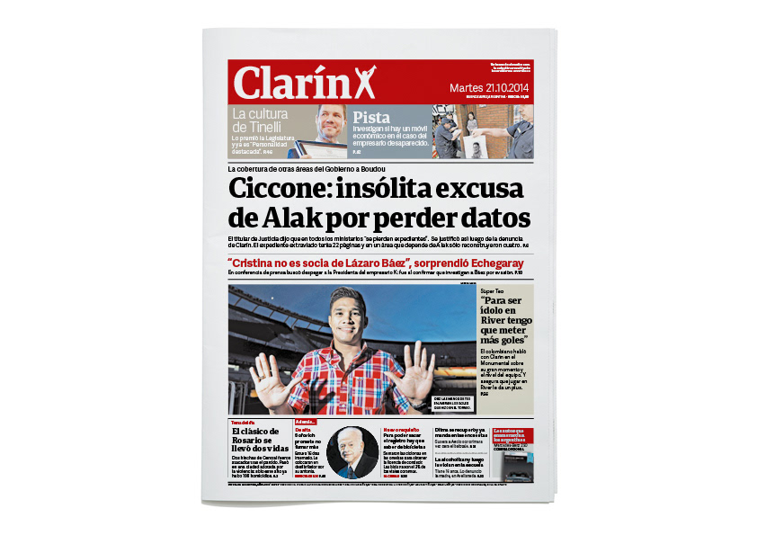 Clarin redesign newspaper periodico rediseño