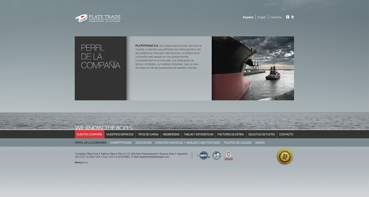 matias martinucci lion agency platetrade  Plate  trade  web Website graphic design development diseño grafico sitio