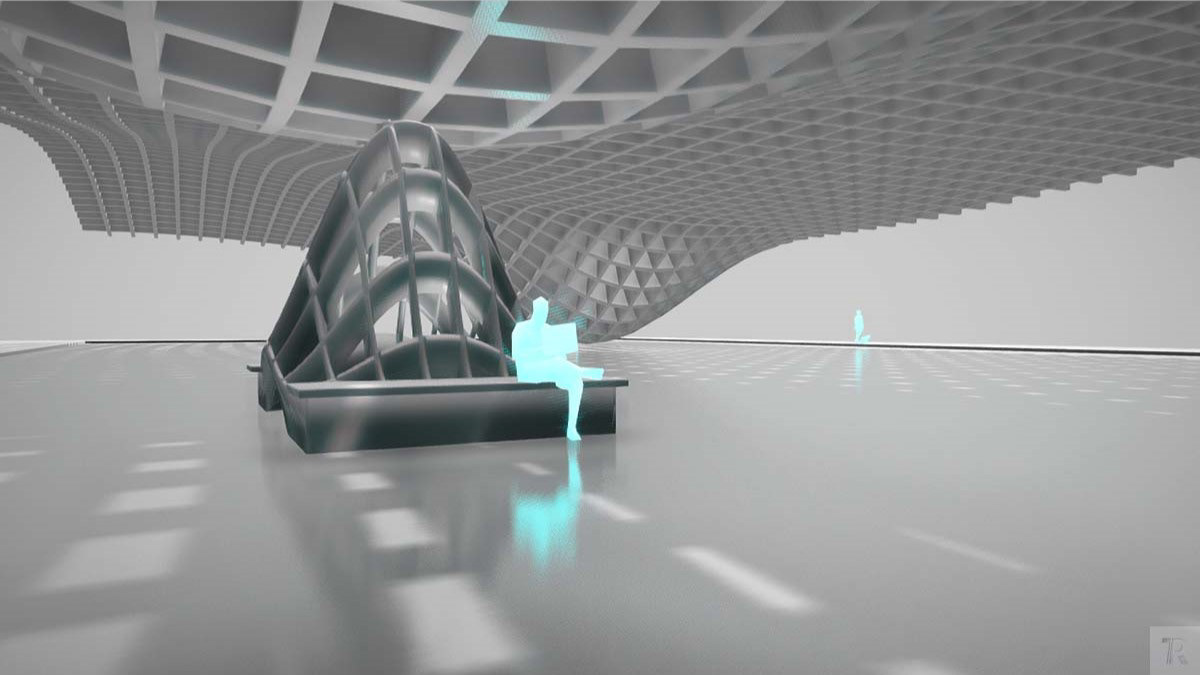 architectural design conceptual installation light model 3d art archviz architecture 3D modern