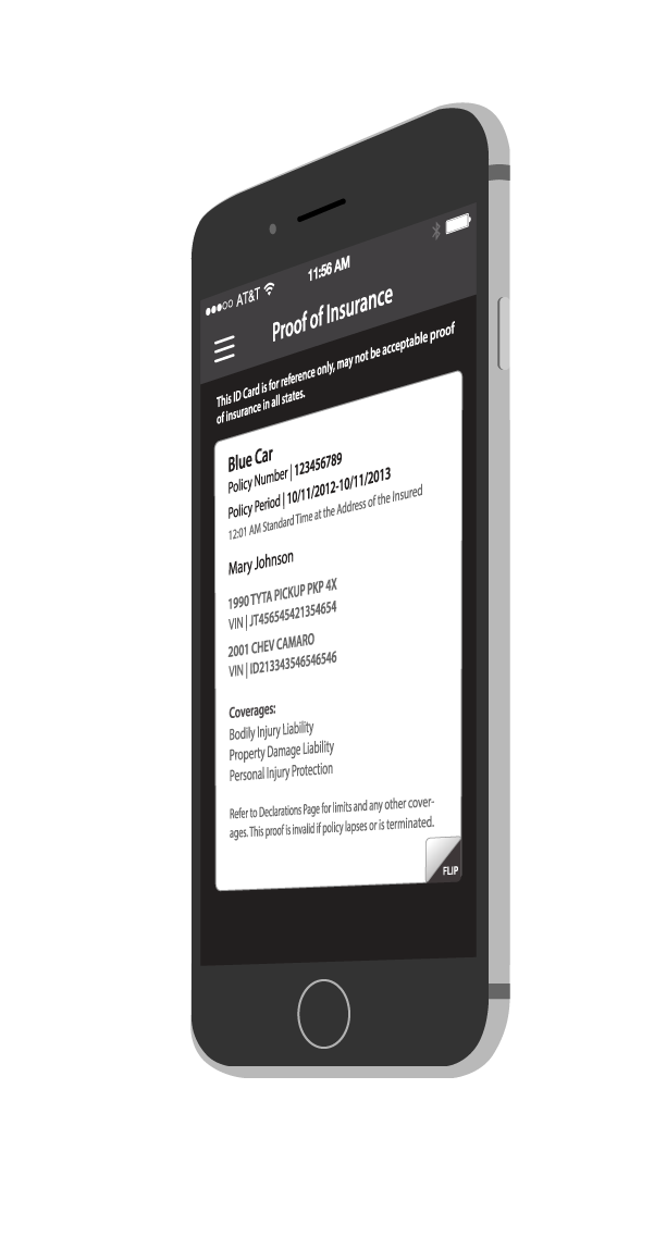 nodak Mutual insurance app mobile iPhone6 flat modern iphone black red simple