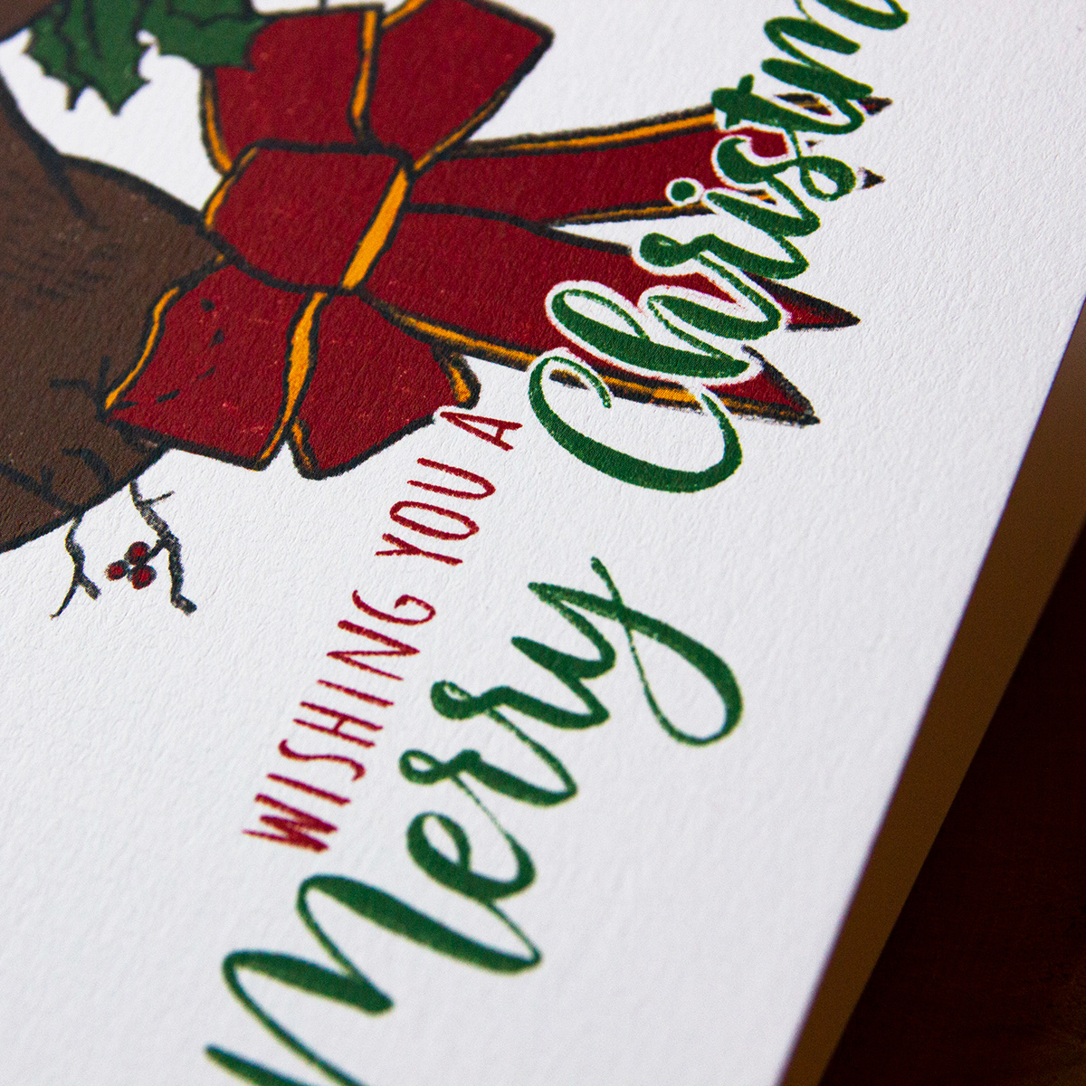 card christmas card ILLUSTRATION  moose print Procreate