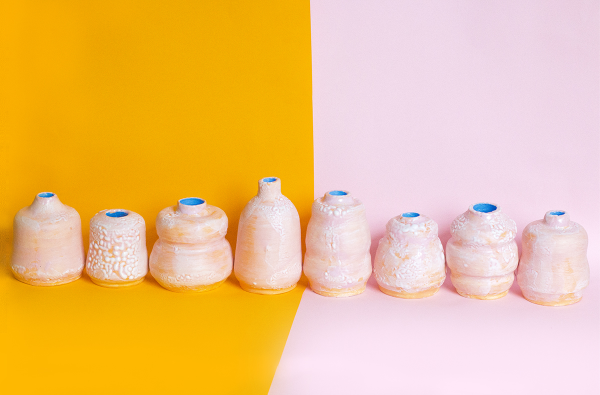 ceramic ceramics  gif motion pink yellow breakfast