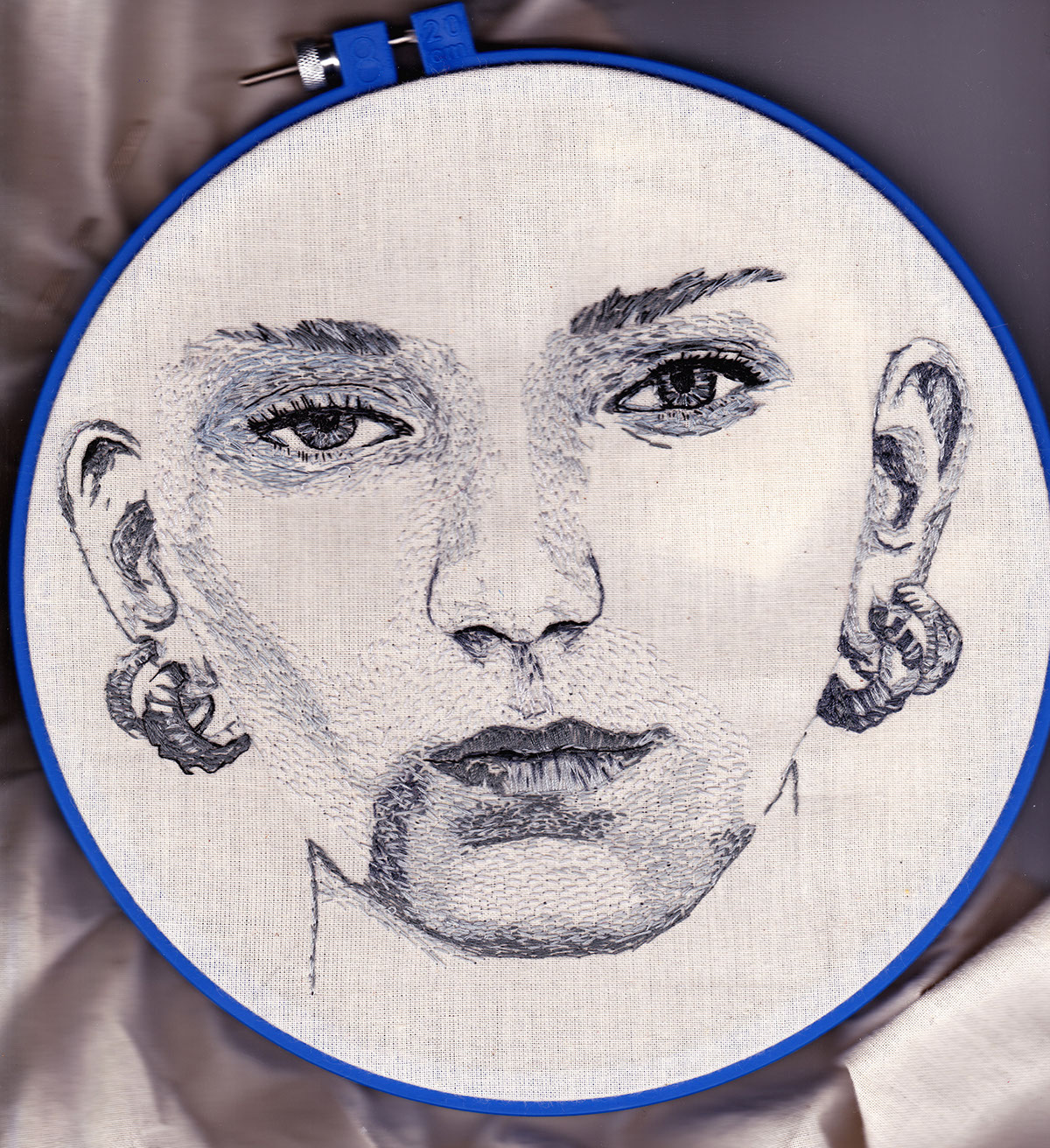 Embroidery embroidery hoop SEW stitch craft handmade Calico organza sewing embroidery floss mental mental health mental illness Schizophrenia multiple personality disorder