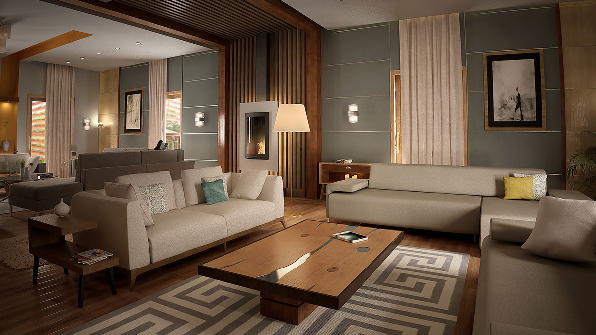 reception living modern simple interior design  Interior architecture decor
