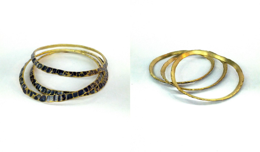 risd brass copper forging bracelets metal