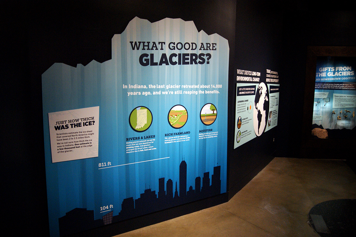 indiana museum ice age exhibit interactive geology archaeology history animal climate change