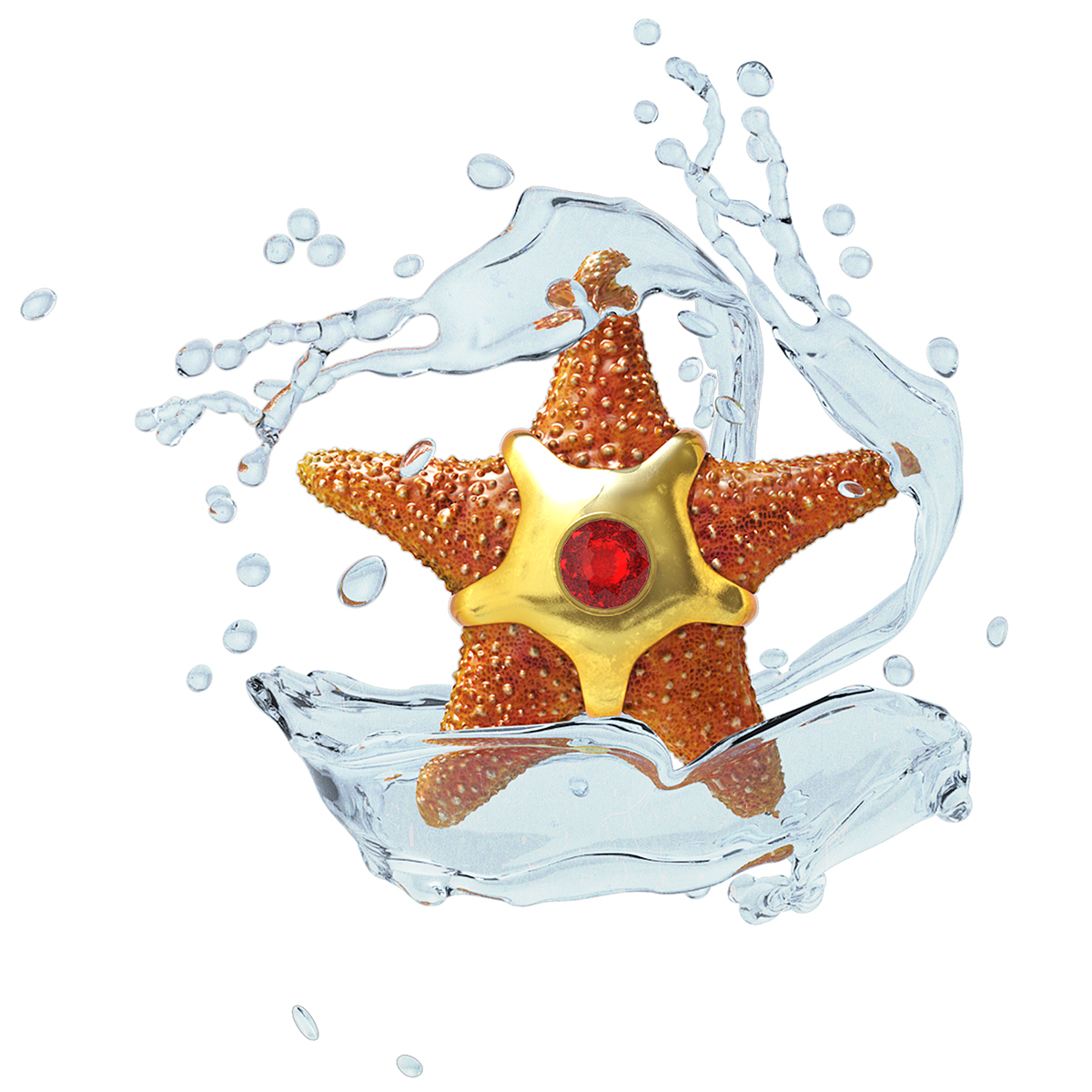 Pokemon Pokedex First Generation kanto collab Collaboration modo 3D staryu Nintendo Character starfish realistic