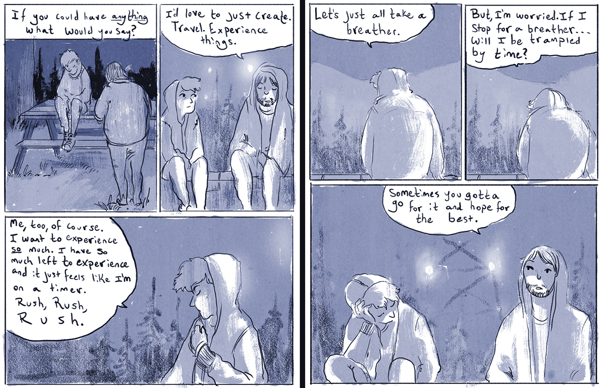 Graphic Novel comic dream rain personal alone you are not lonliness