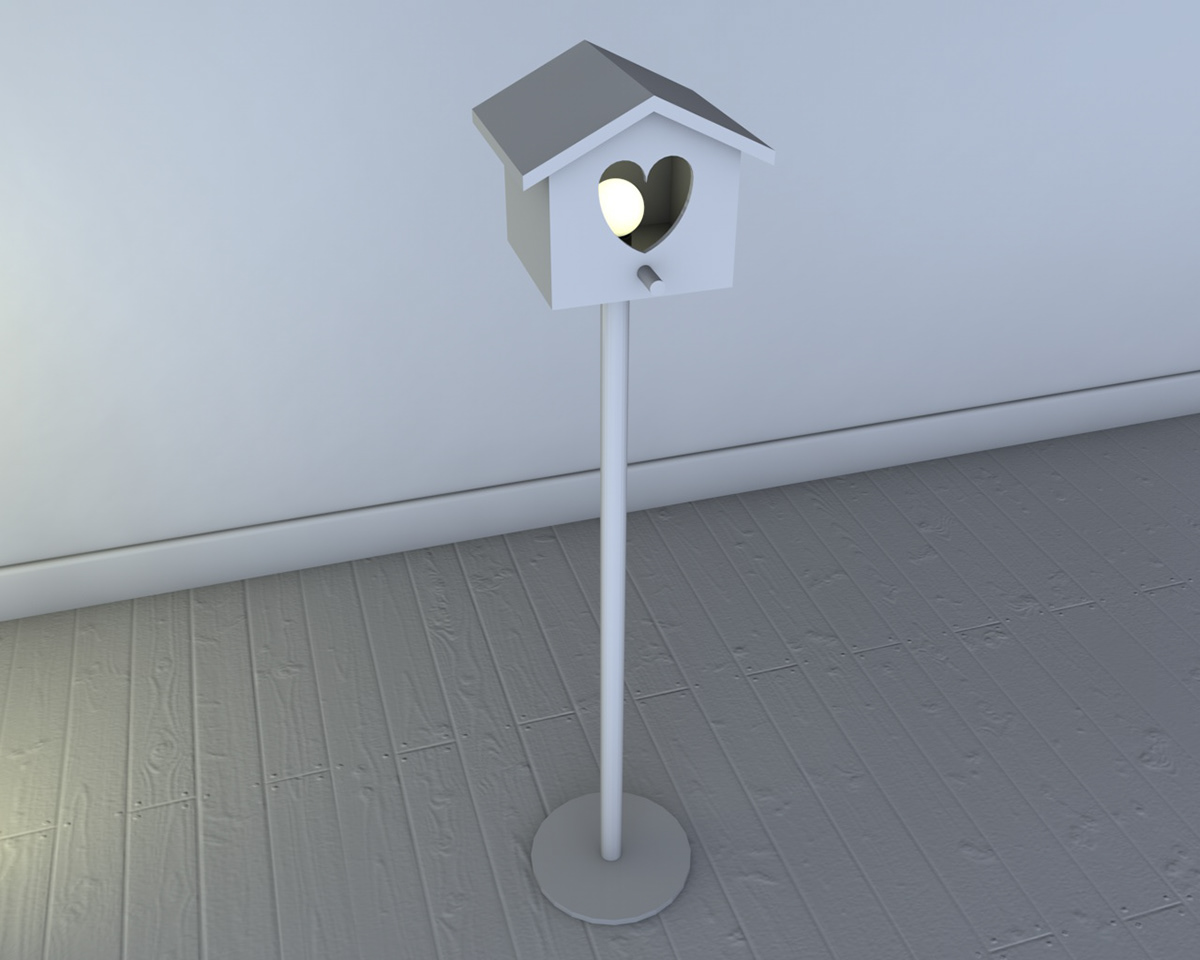 birdLamp  lamp Lighting Design  design de iluminação